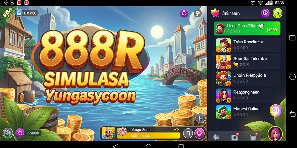 Screenshot gameplay Tycoon yang menampilkan elemen strategi bisnis.