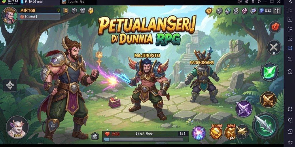 Tampilan gameplay RPG yang seru dan mengasyikkan.