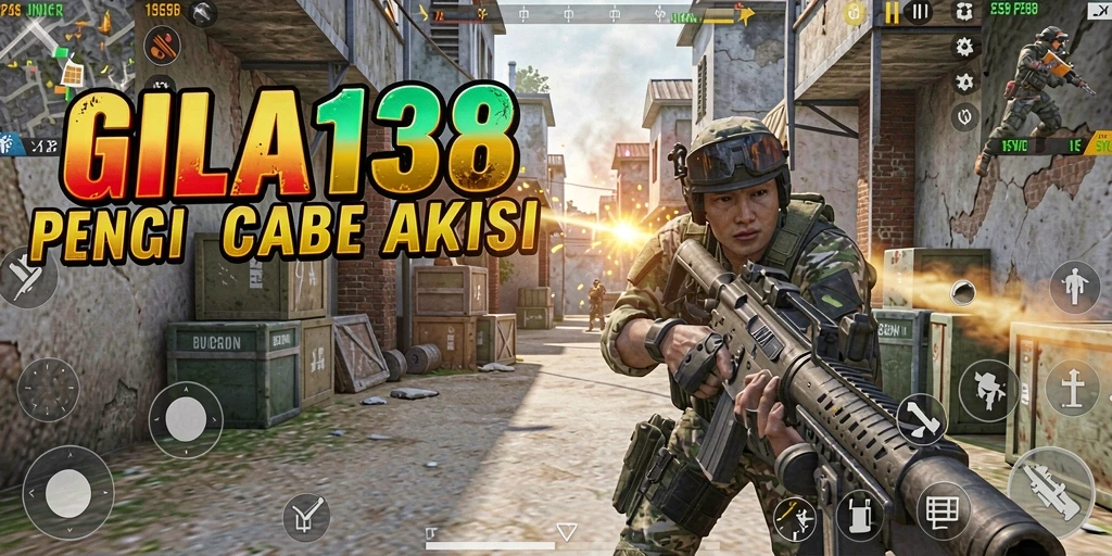 Tampilan gameplay GILA138 yang mendebarkan dengan aksi tembak-menembak intens.