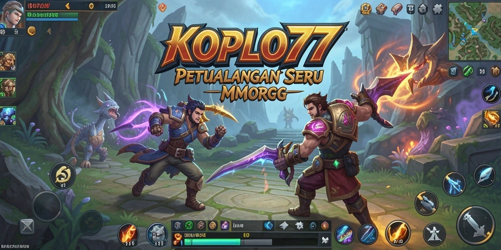 Tampilan gameplay menakjubkan dari KOPLO77 dalam dunia MMORPG.