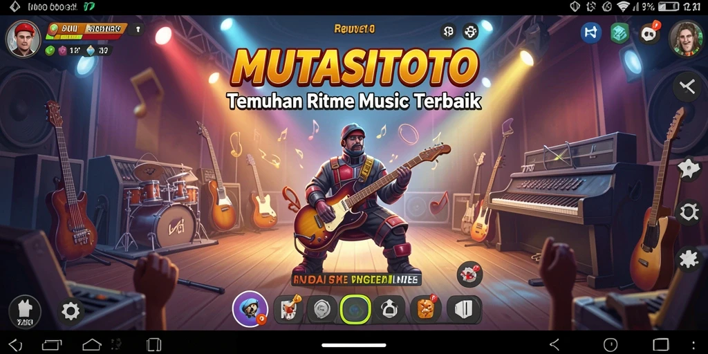 Tampilan gameplay menarik di MUTASITOTO dengan efek suara yang realistis.