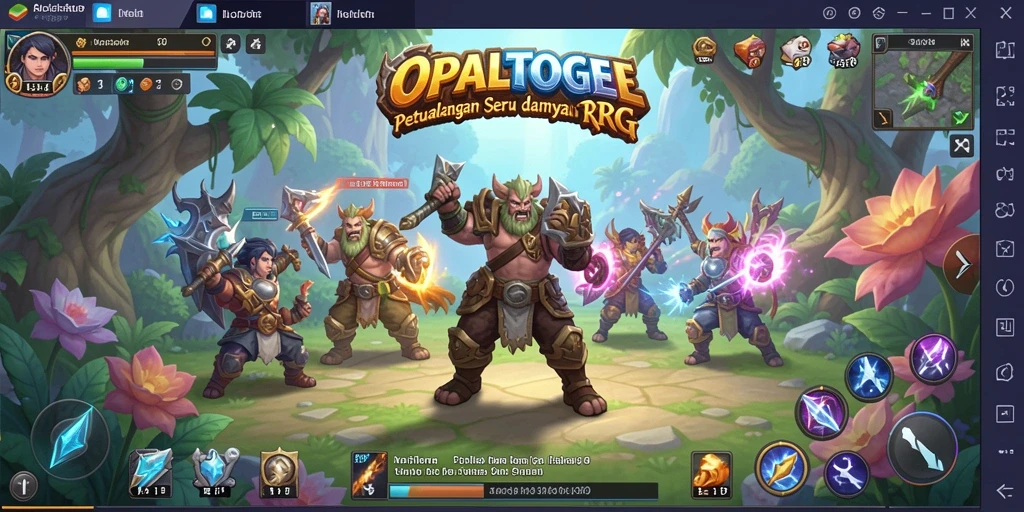 Tampilan utama gameplay OPALTOGEL yang penuh petualangan dan aksi.