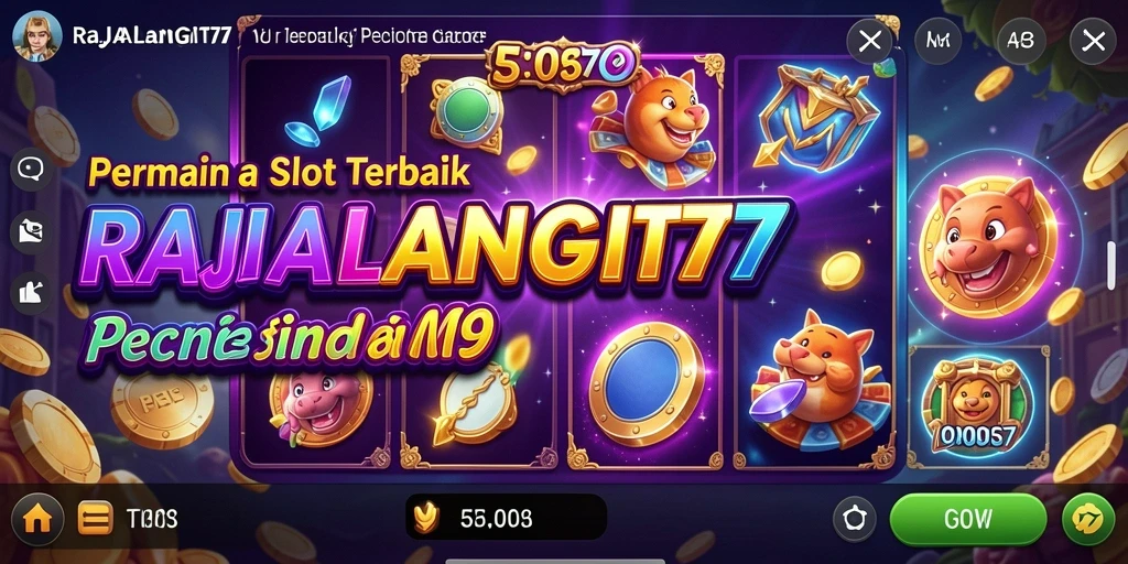 Tampilan gameplay menarik dari RAJALANGIT77 di layar.