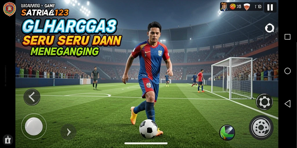 Tampilan gameplay SATRIA123 yang menampilkan aksi seru di lapangan.