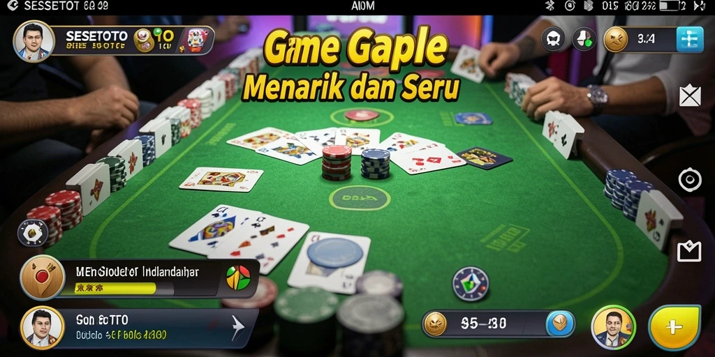 Tampilan gameplay SESETOTO yang menarik dan interaktif.