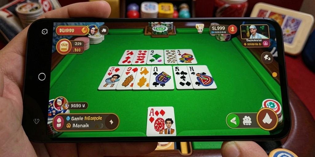Tampilan utama game Gaple yang menampilkan keseruan bermain SL999.
