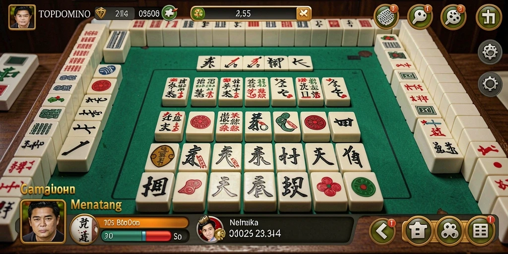 Gameplay utama TOPDOMINO yang memukau dan seru.