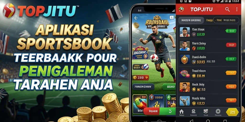 Tampilan gameplay menarik dari aplikasi TOPJITU yang memudahkan taruhan olahraga.
